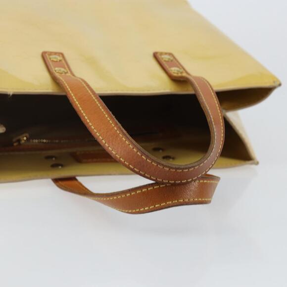 LOUIS VUITTON Monogram Vernis Reade PM Hand Bag Beige M91334 - Picture 7 of 12